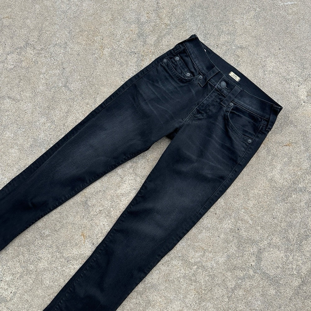 True Religion Geno Jeans Men's 29x33 Black Relaxed Slim Fit Stretch USA - Picture 4 of 16